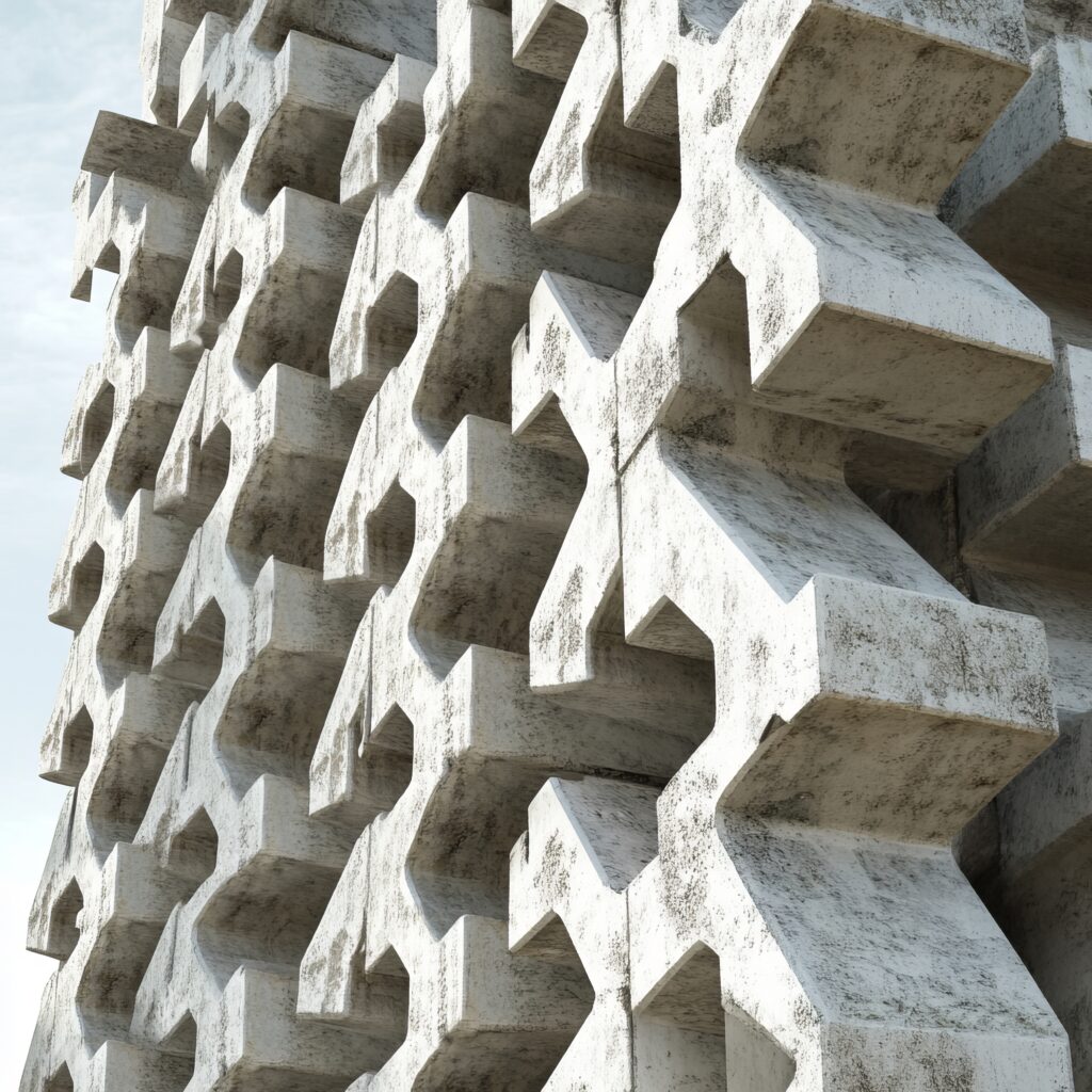 building with lot windows cross it