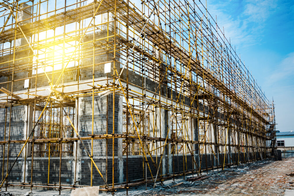 large building site