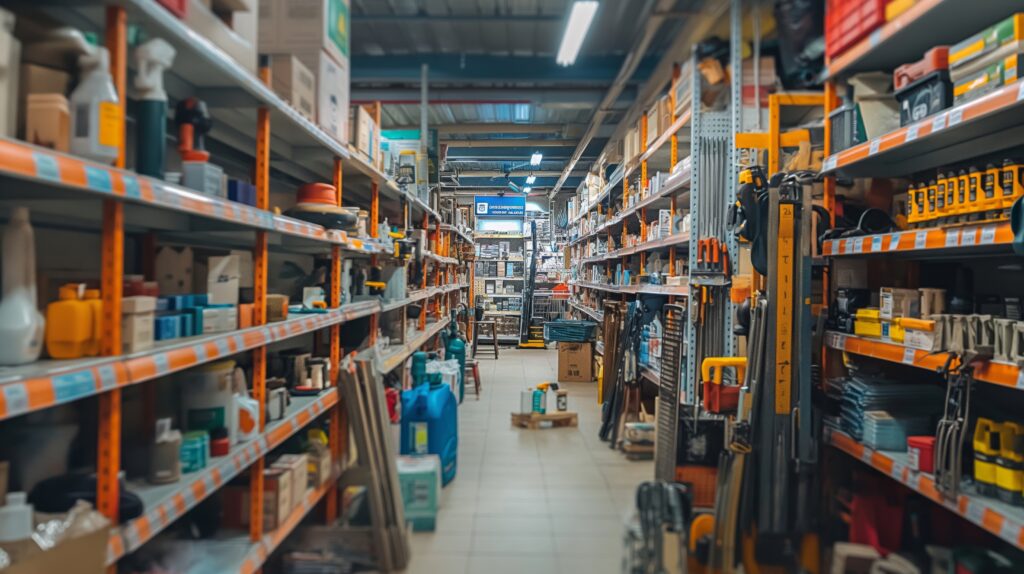 home improvement store with a variety of tools
